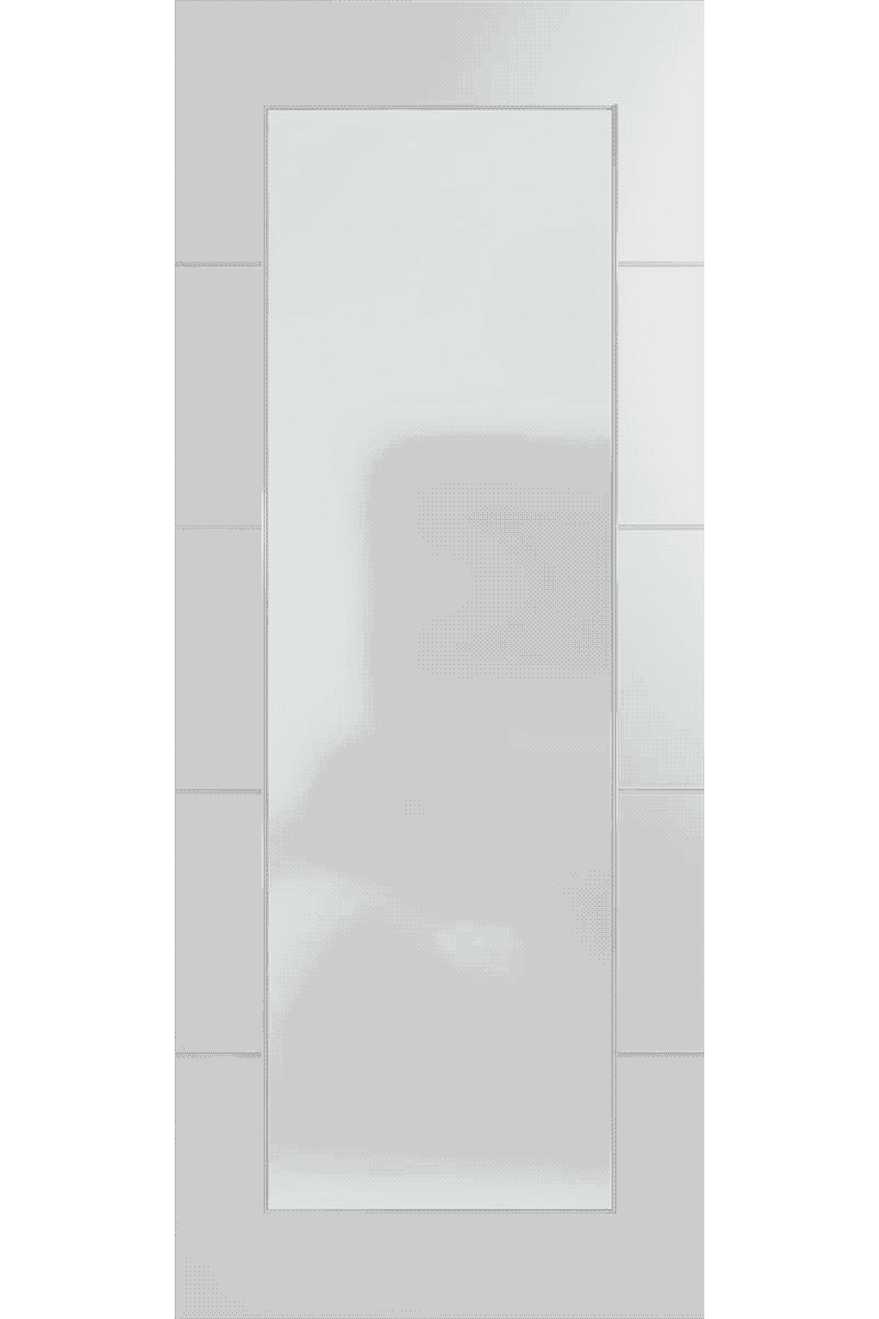 Contemporary internal door with contrasting timber design and matching entrance range